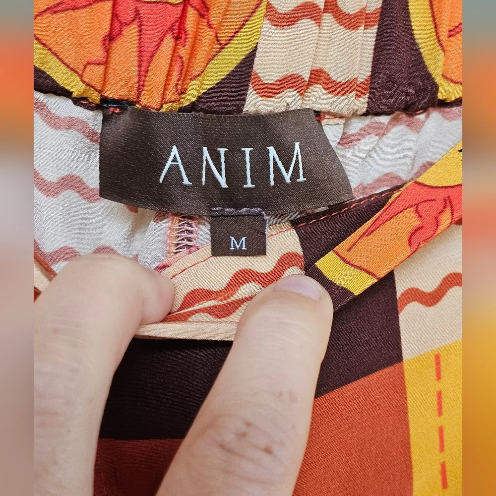 ANIM Aniverse 21 Printed Silk Pants - Picture 7 of 7